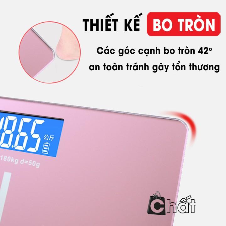 Cân điện tử, Cân sức khoẻ mặt kính tải trọng tối đa 180kg mẫu mới