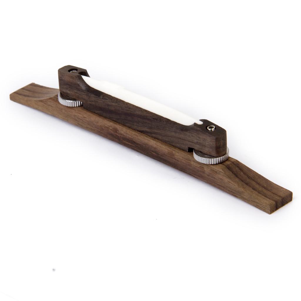 Rosewood Bridge with Bone Saddle for Archtop Jazz Guitar