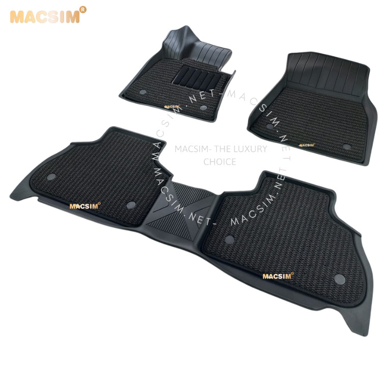 Thảm lót sàn ô tô 2 lớp cao cấp dành cho xe BMW X5 NEW 2019-2022 nhãn hiệu Macsim 3w chất liệu TPE