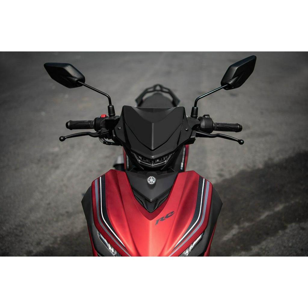 Kính Chắn Gió, Mão Đầu Dành Cho Exciter / Sniper 155 VVA - WindShield - Nhựa PC Đen, Phủ Titan
