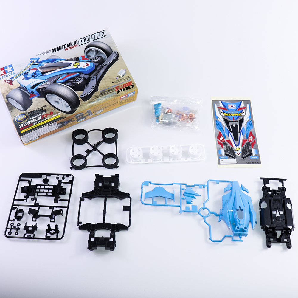 Xe Đua Lắp Ráp Tamiya Mini 4WD Avante Azure