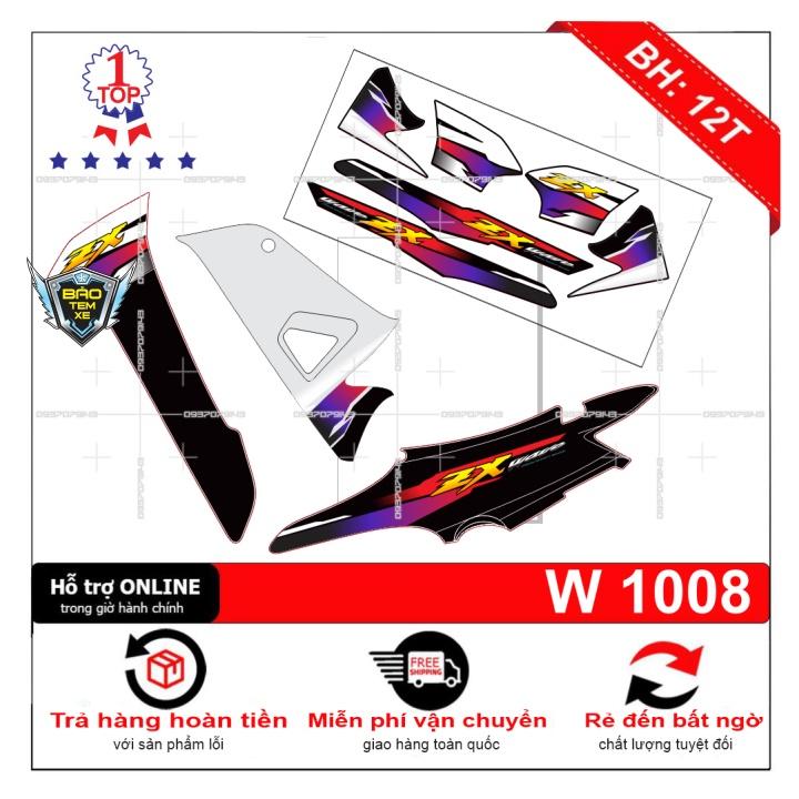 Tem rời dán xe chế wave zx 2016 - Bi Decal