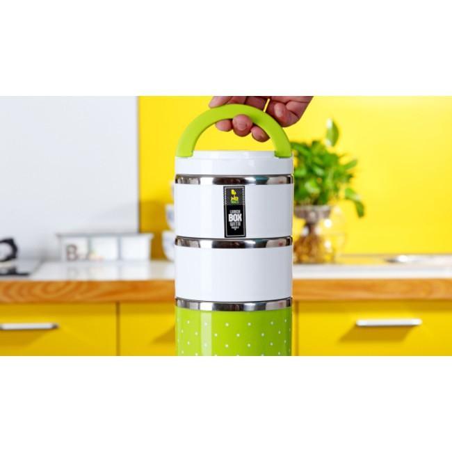 Hộp Cơm Giữ Nhiệt 3 Tầng Cao Cấp - Hàng Chất Lượng