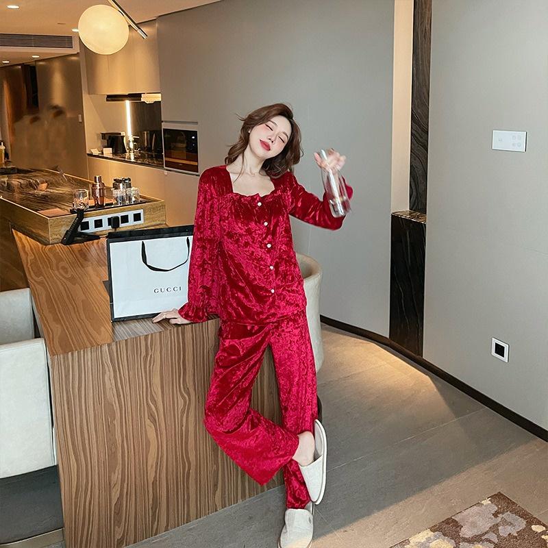 Bộ Đồ Mặc Nhà ️Đồ Ngủ Pijama Nhung Cao Cấp Siêu Mềm Mịn - ELSA