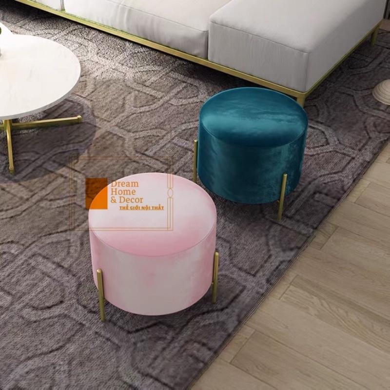 Đôn ghế trang điểm, phòng khách , chụp mẫu , decor siêu xinh