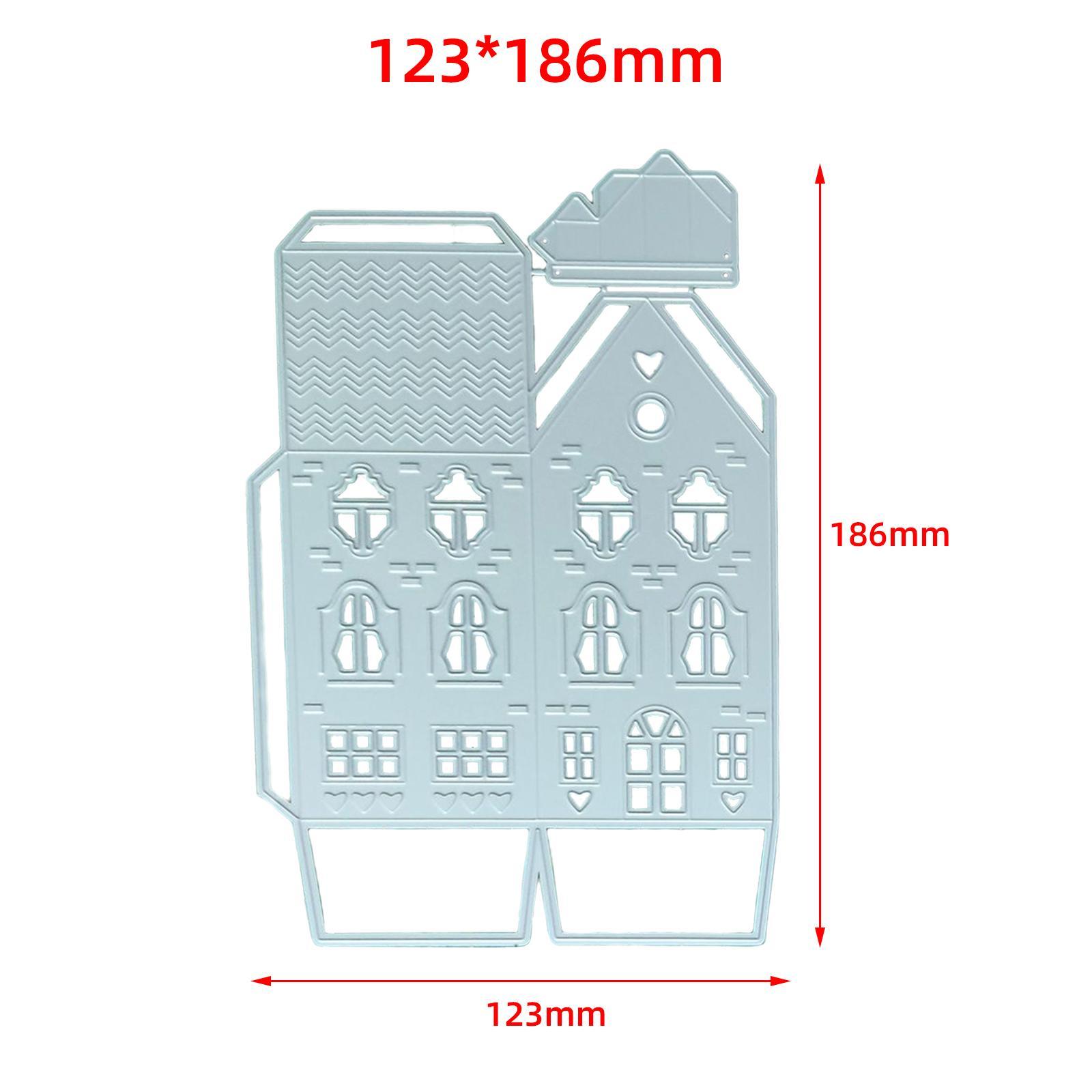 Metal Cutting Dies House Set DIY Decoration Steel for Photo Album Embossing