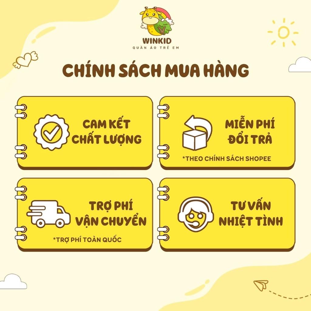 Áo nỉ cho bé WINKID, áo nỉ da cá thu đông dài tay họa tiết in hình dễ thương - WK012 - VÀNG