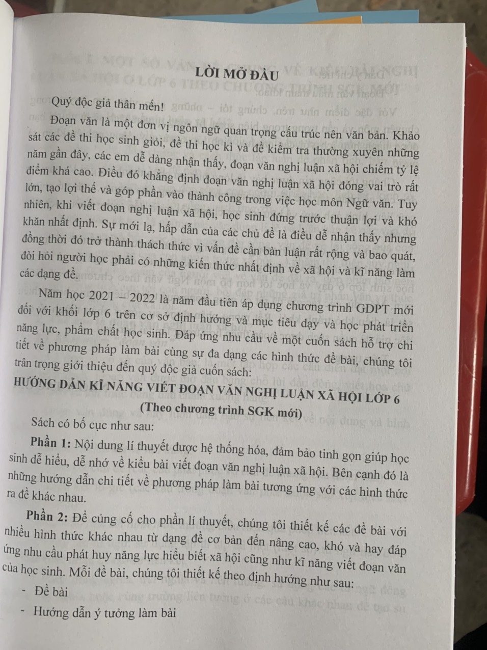 Hướng dẫn kĩ năng viết đoạn văn nghị luận xã hội lớp 6