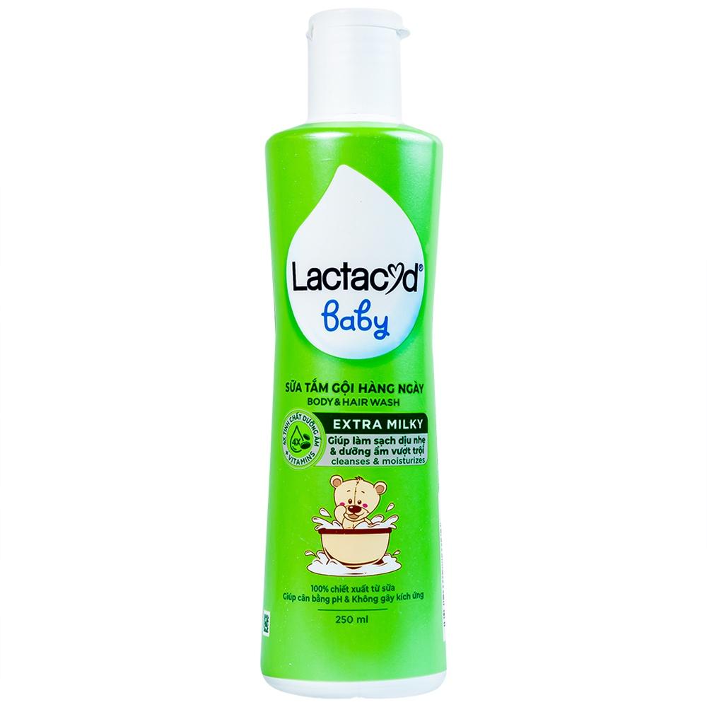 Sữa tắm gội cho bé Lactacyd Milky 500ml