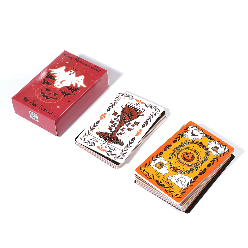 Bộ Bài Happy Halloween Tarot 78 Lá Bài Tặng Đá Thanh Tẩy