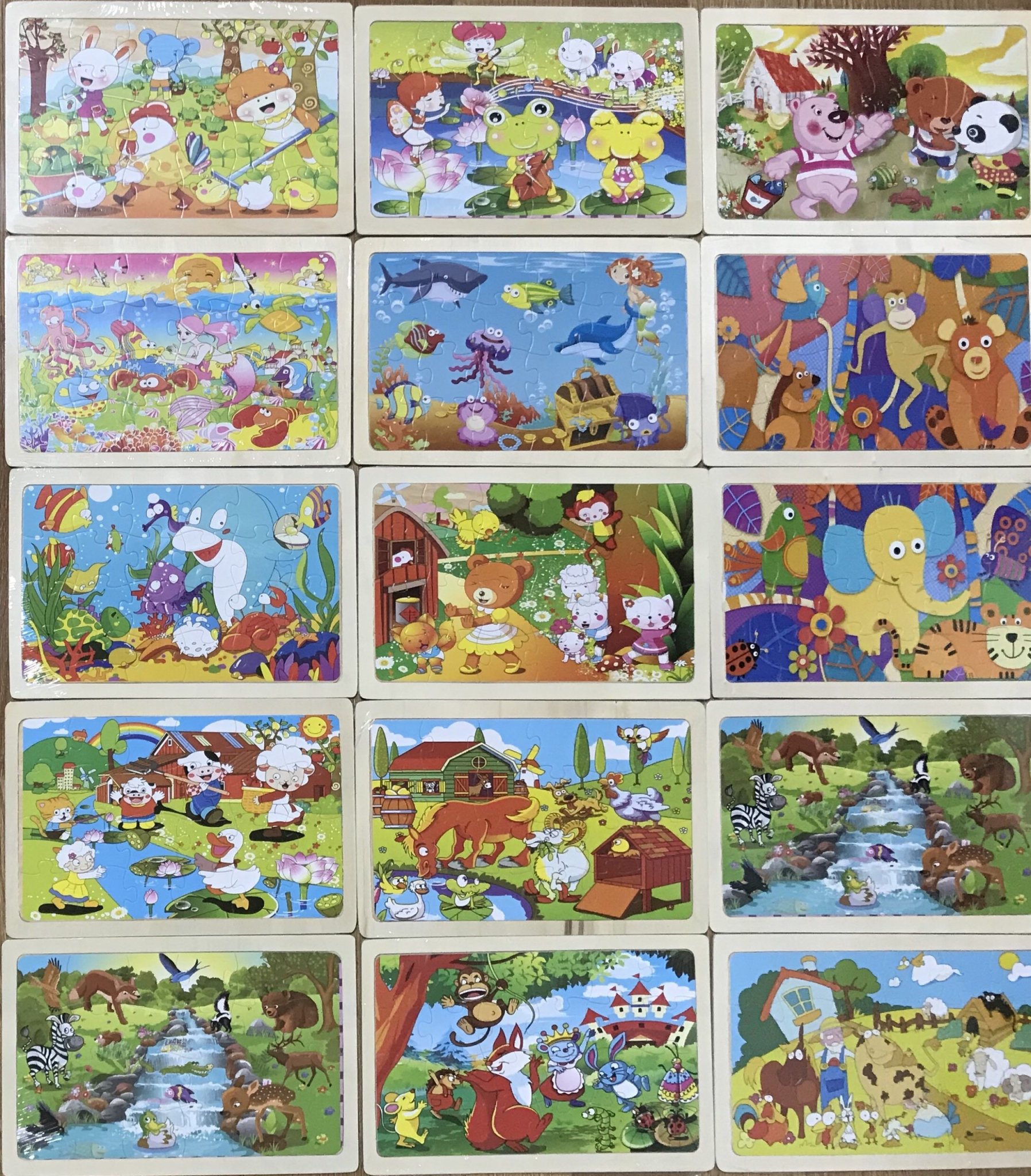 Combo 3 tranh ghép hình 24 mảnh cho bé SK05