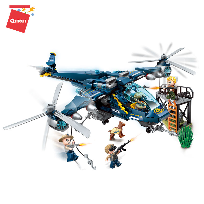 Đồ chơi xếp hình, lắp ráp lego Qman 1922: Cuộc chiến trong rừng (402 mảnh ghép)