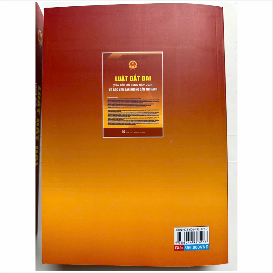 Sách Luật Đất Đai sửa đổi, bổ sung năm 2024 và Các Văn Bản Hướng Dẫn Thi Hành - V2479TP