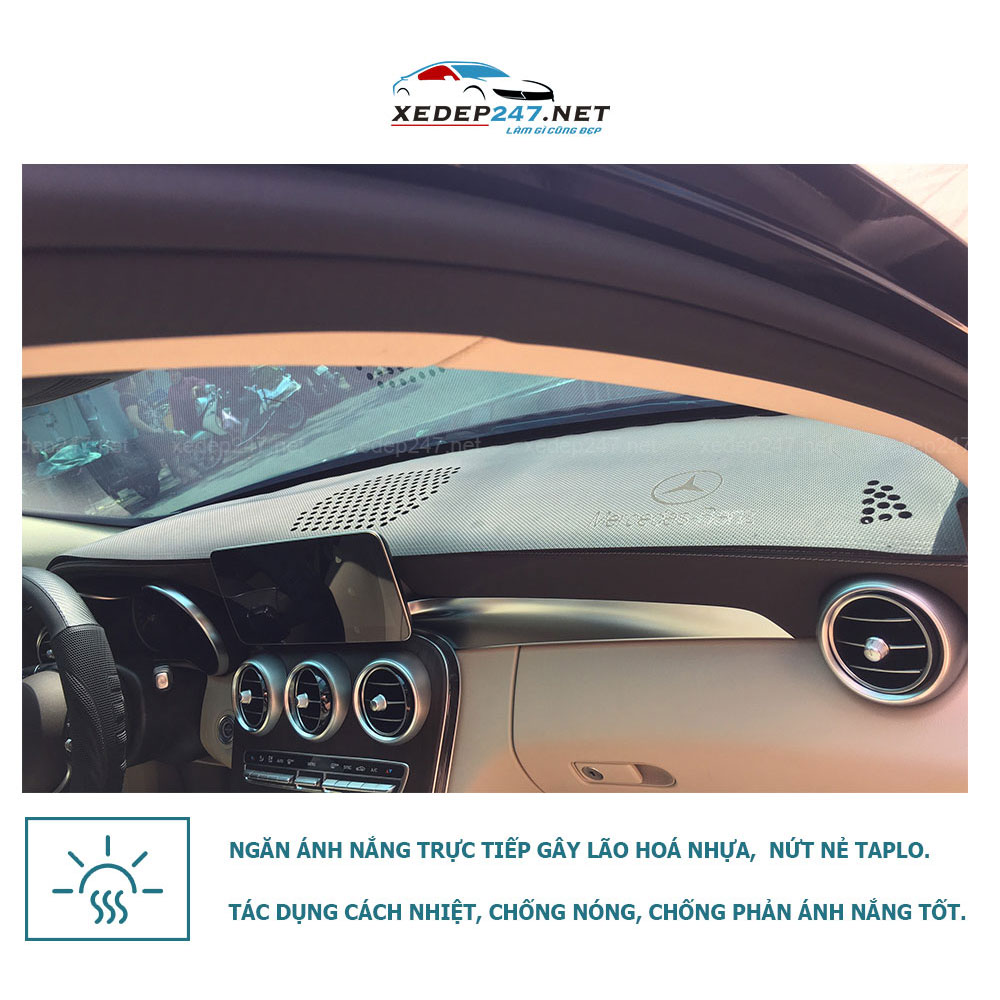 Thảm Taplo dành cho xe Toyota Rush 2019 chất liệu Nhung, da Carbon, da vân gỗ