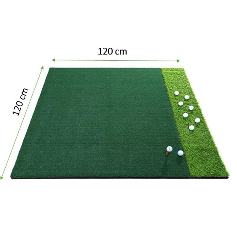 Thảm Tập Swing Golf Kích Thước 120x125cm (Tặng 1 Tee Cao Su)/ Hỗ Trợ Tập Kỹ Thuật Swing Golf