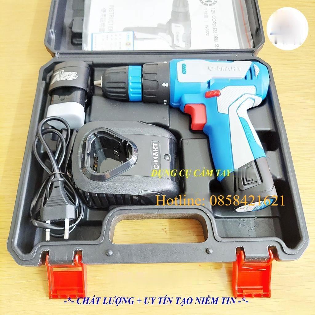 Máy khoan bắt vít pin sạc 12V W0022 CMART