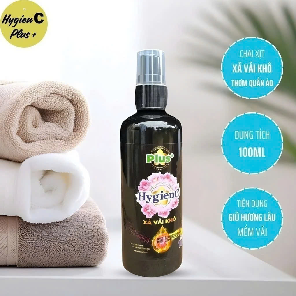 Xịt Thơm Quần Áo - Nước Xả Vải Khô Lưu Hương Bền Lâu Chai 100ml