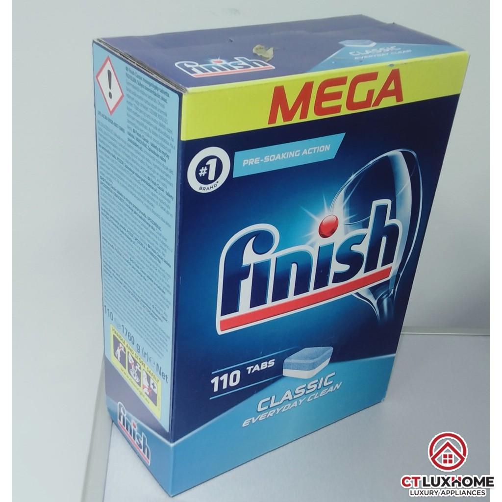 Viên rửa bát Finish Classic hương chanh 110 viên - 2 chức năng