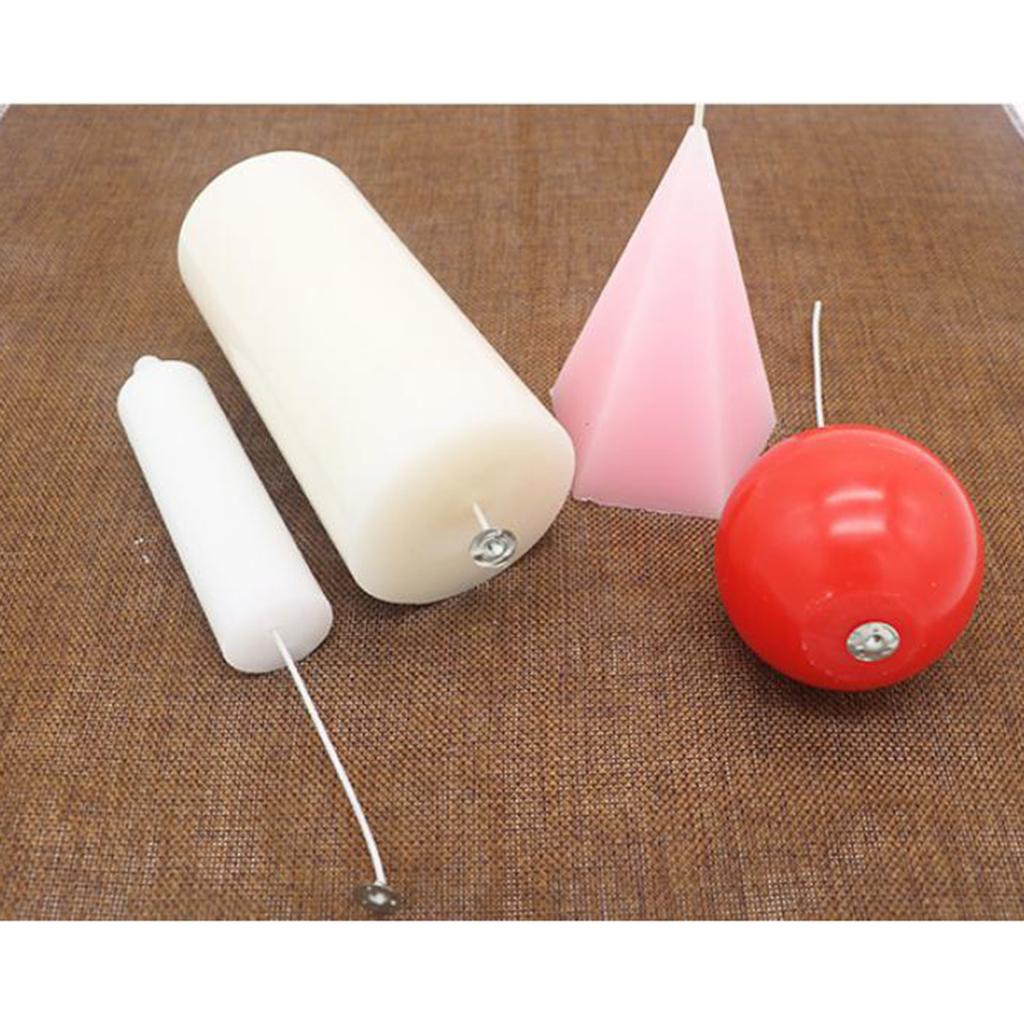 105x Metal Empty Tin Jar Storage Candles Wicks for Candles Making Supplies