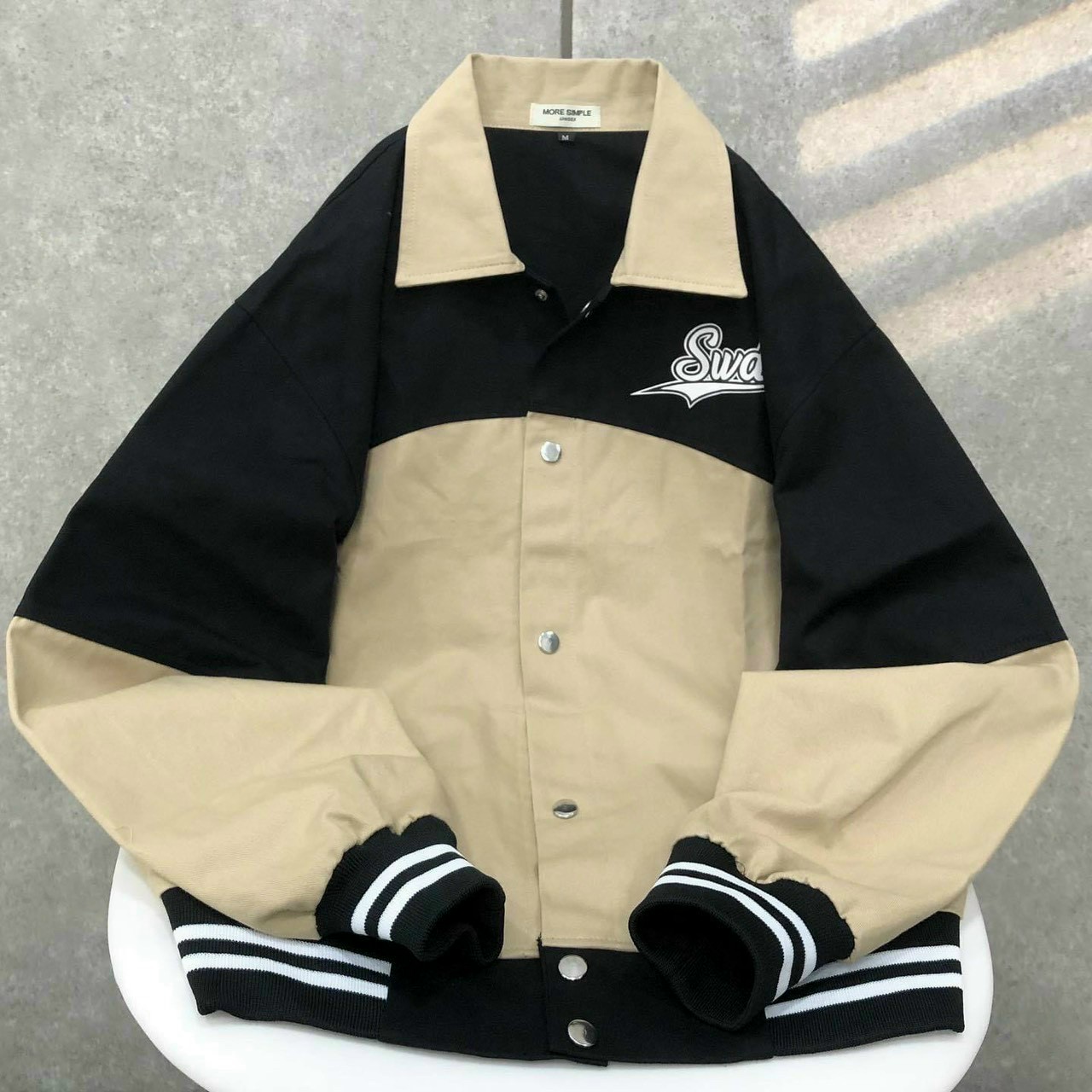 Áo Khoác Dù Uniex 2 Lớp Chữ SWD -Trend- Bomber Khóa Zip Nam Nữ Cặp Đôi - Thu Đông Chống Nắng- Kiểu HÀn Quốc Đẹp