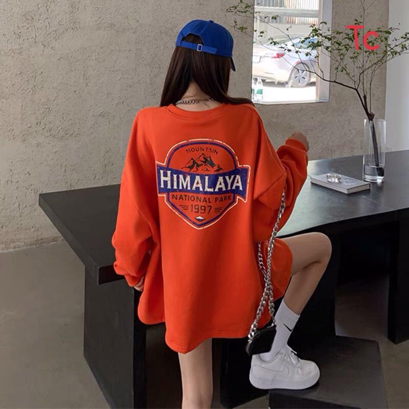 Áo Sweater Cam phong cách Ulzzang Hàn Quốc tay dài họa tiết in hình phong cách cá tính CoolZ CZ706