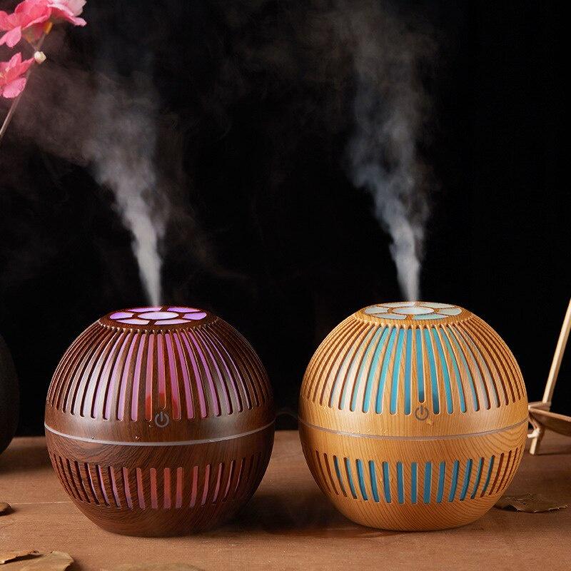 LED Light Ultrasonic Air Humidifier Mini USB Aroma Essential Oil Diffuser Mist Maker 130ML Aroma Diffuser Home Beauty Tool