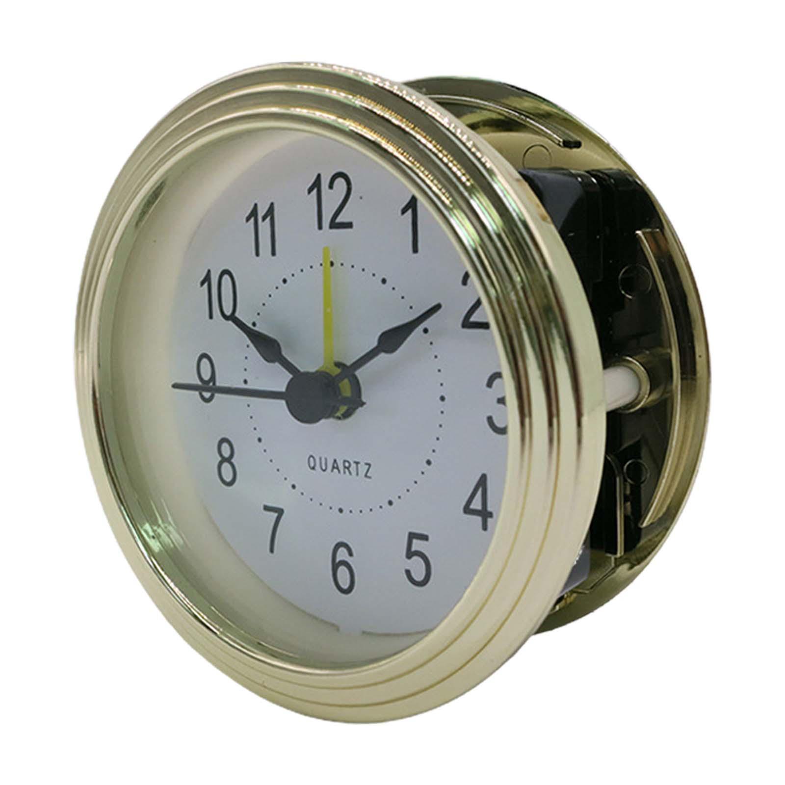 78mm Clock Insert White Face Small Decoration for Living Room Office Bedroom