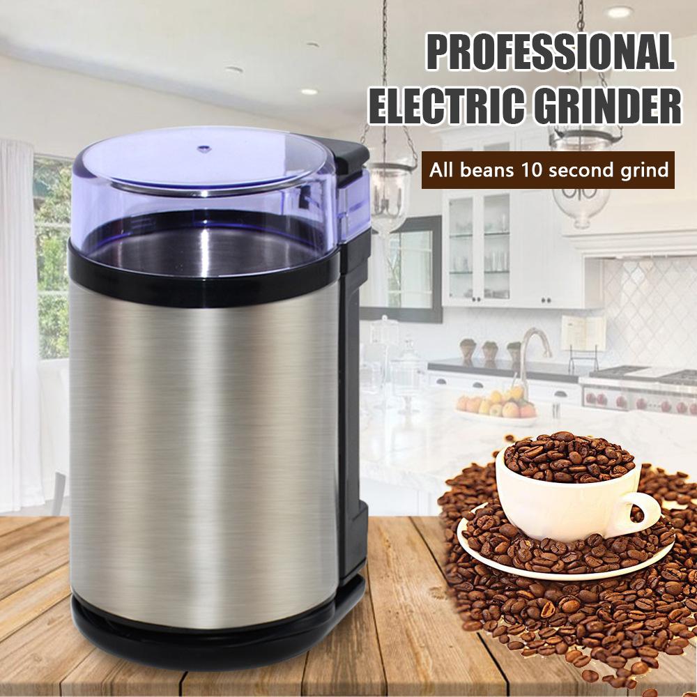 Grinder Mini Stainless Steel Electric Herb Pulverizer 180W High Power 10 S Quick Grinding Ultrafine Coffee Triturator
