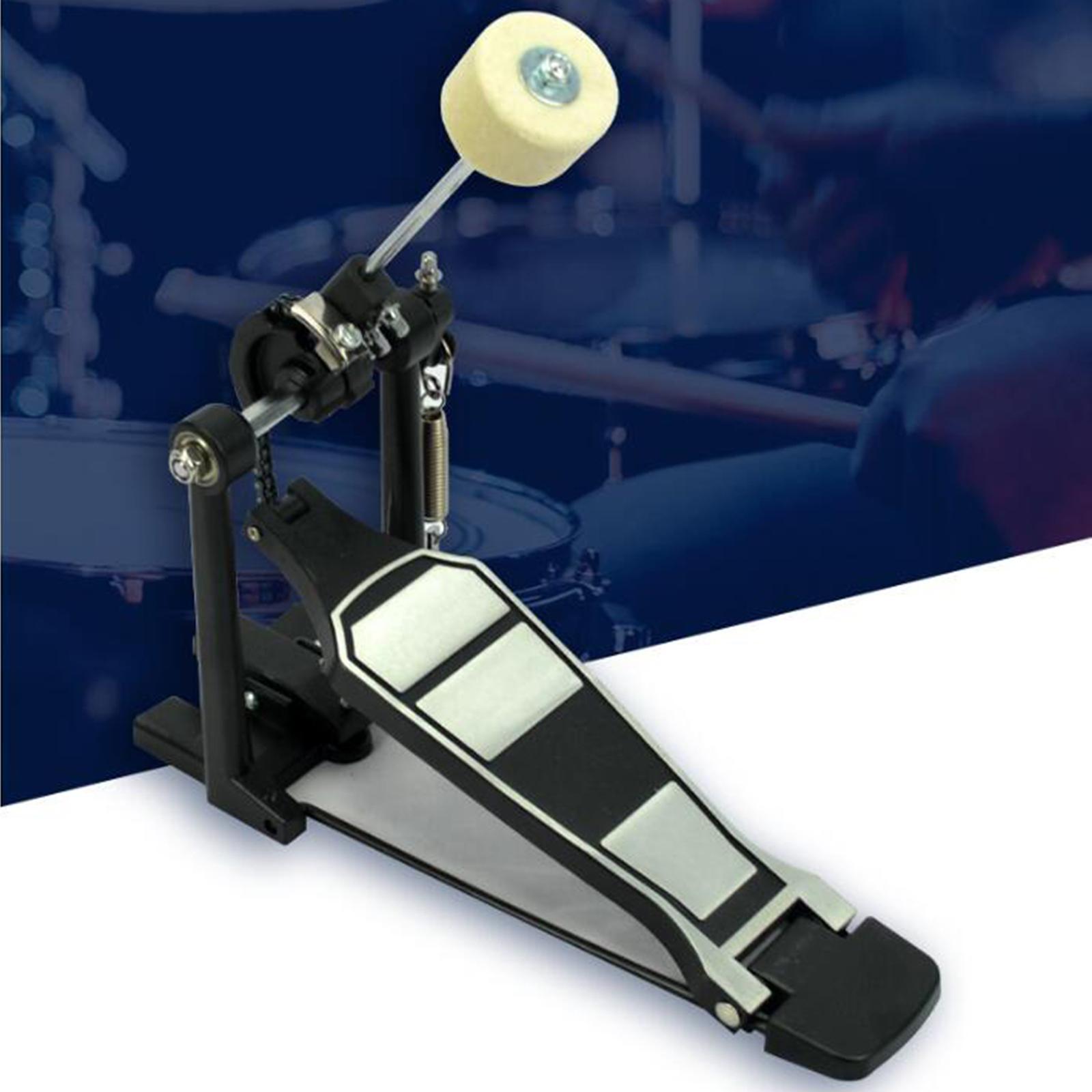 Single Bass Drum Pedal Felt Head Durable Professional Drum Foot Pedal Beater