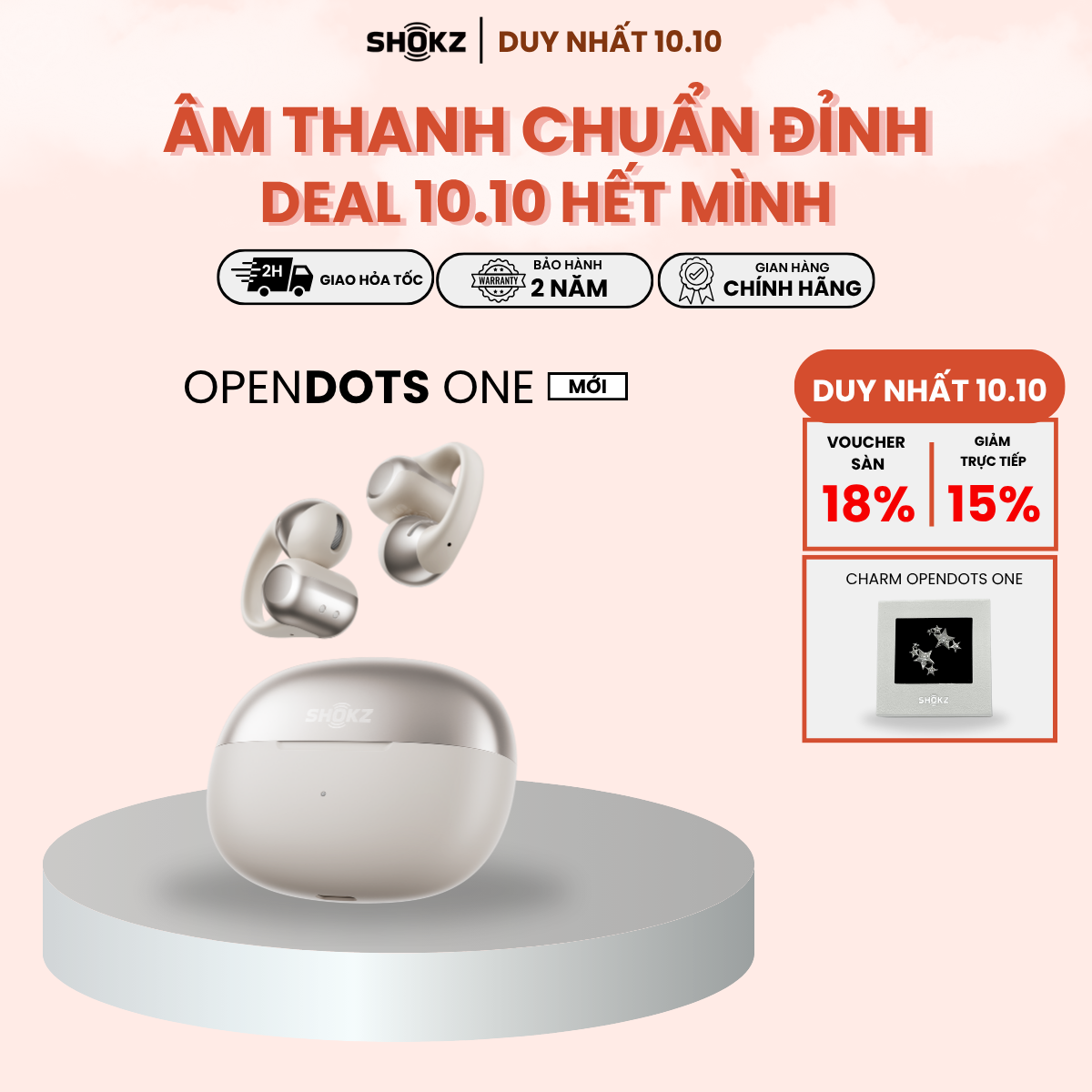 [MỚI] - Tai Nghe không nhét tai True Wireless OpenDots One E310 - Bảo Hành 2 Năm - Hàng Chính Hãng