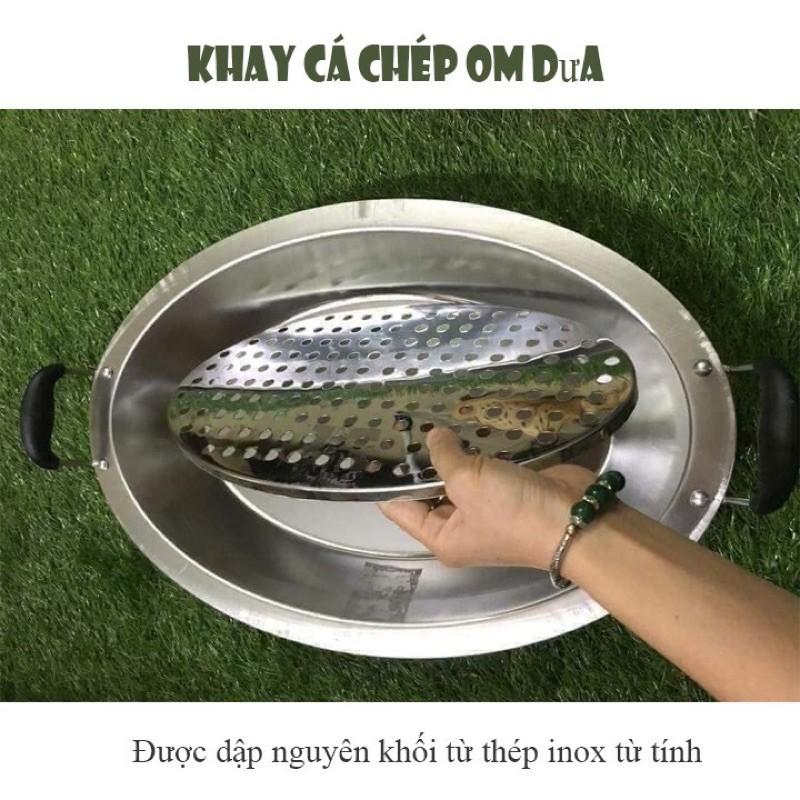 KHAY OM CÁ INOX- khay lẩu cá inox cao cấp