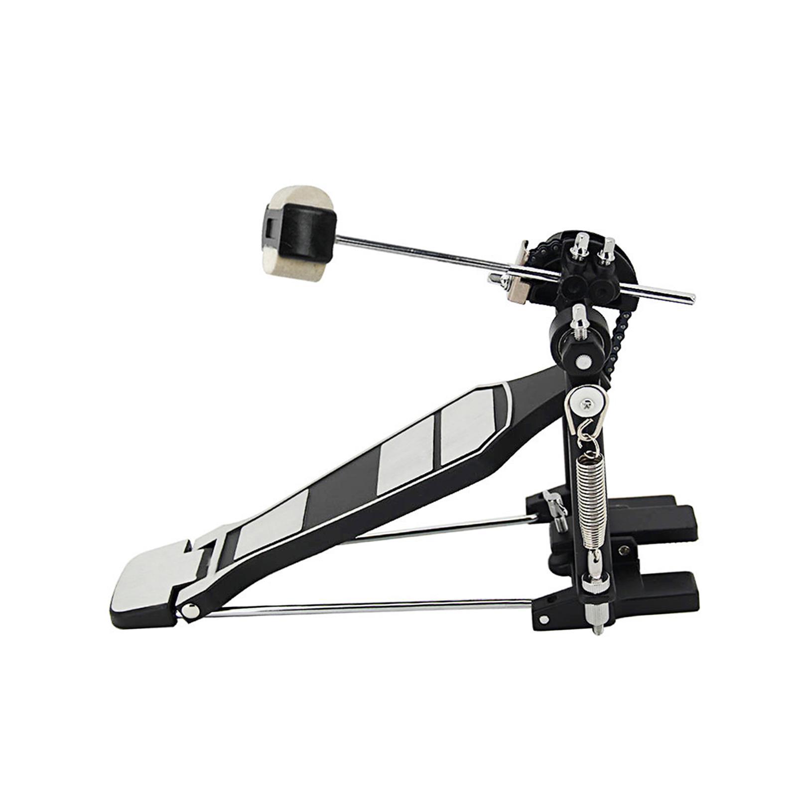 Bass Drum Pedal, Double Chain Drive Brass Pedal, Professional Durable