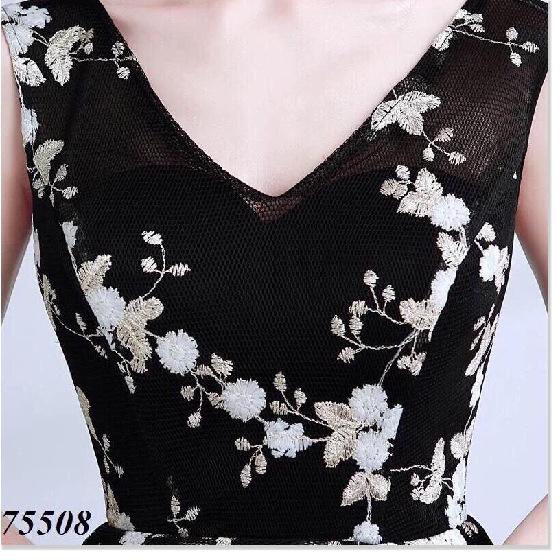 Đầm lưới thêu hoa - hàng thiết kế cực sang chảnh