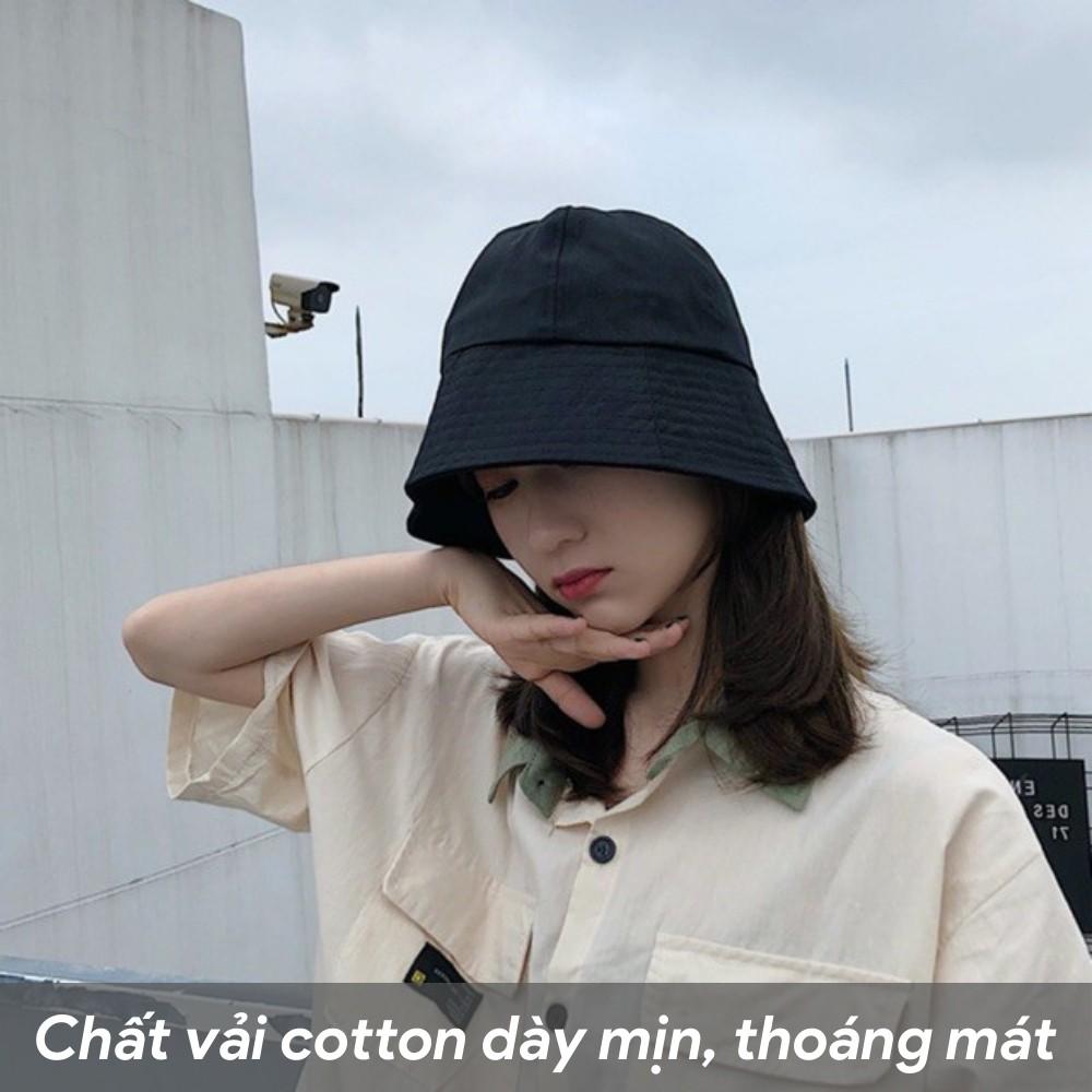 Mũ bucket trơn ️ Nón tai bèo vành cụp trơn nhiều màu sắc Ulzzang form unisex nam nữ - BK03