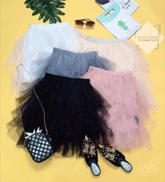 Chân váy lưới nhọn dễ thương - MIN Boutiques - Ảnh thật - Loại 1 - Hàng đẹp