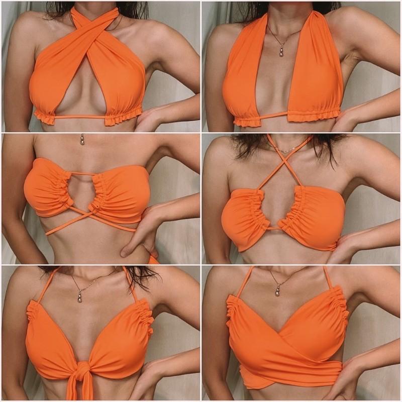 Bikini 2 mảnh cột tạo 6 kiểu siêu hot