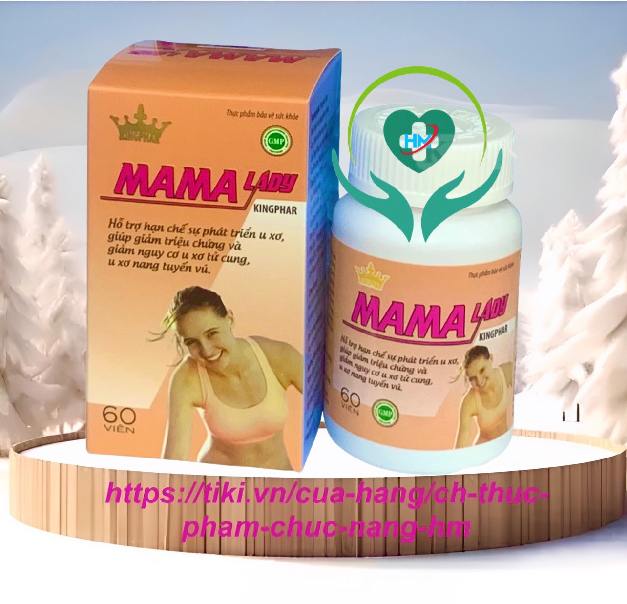 ￼MAMA LADY Kingphar 60v , Giúp Điều Hòa Khí Huyết, Tăng Cường Miễn Dịch Của Cơ Thể hỗ trợ giảm u xơ tử cung, u xơ buồng trứng