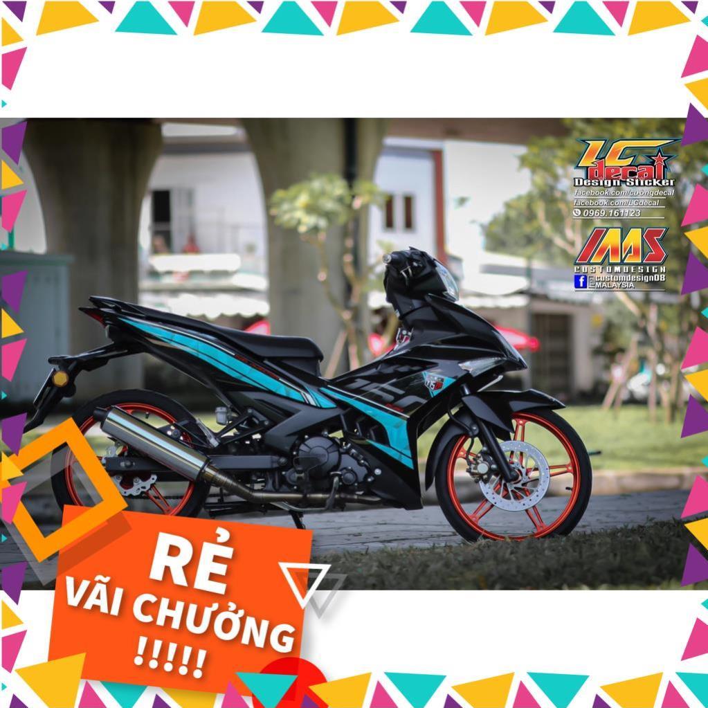 Tem Rời Exciter 150 Mẫu Y15 ZR Xanh Ngọc Đen 2019
