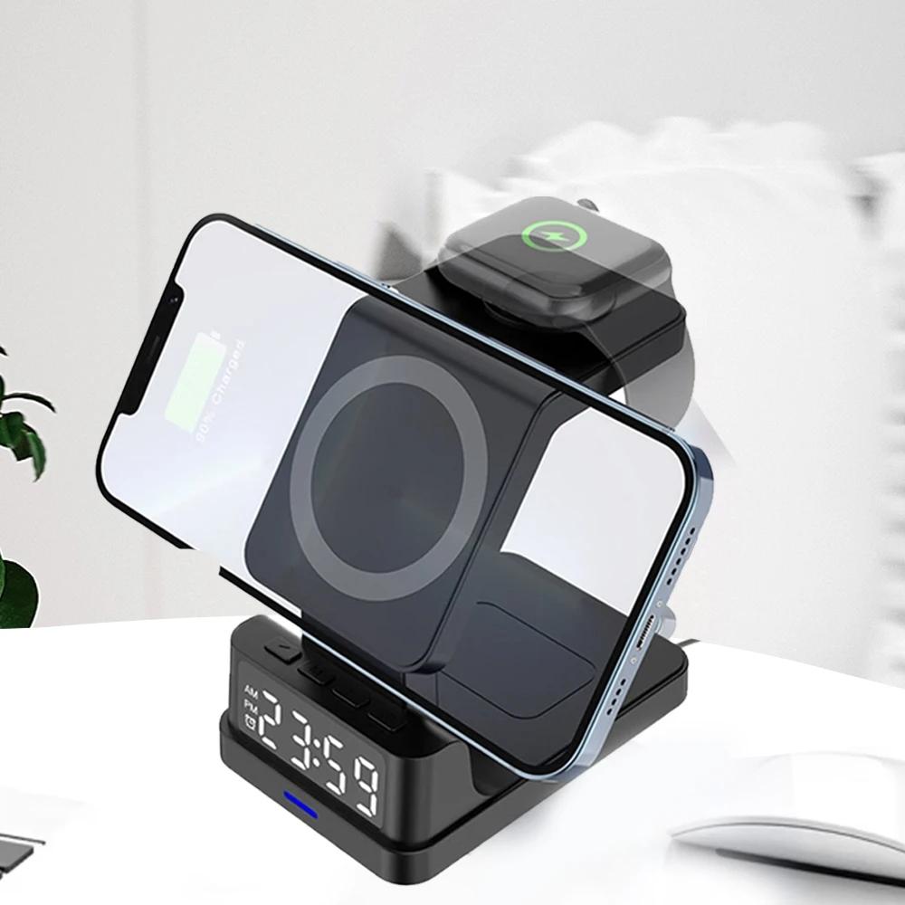 Bộ sạc không dây của bộ sạc không dây điện thoại từ 200W 4 in 1 cho iPhone 12 13 14