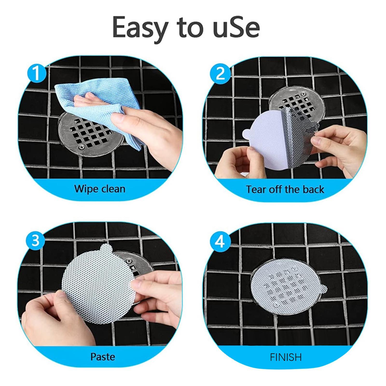 15Pcs Disposable Shower Drain Catcher Cover Strainers for Kitchen Drain