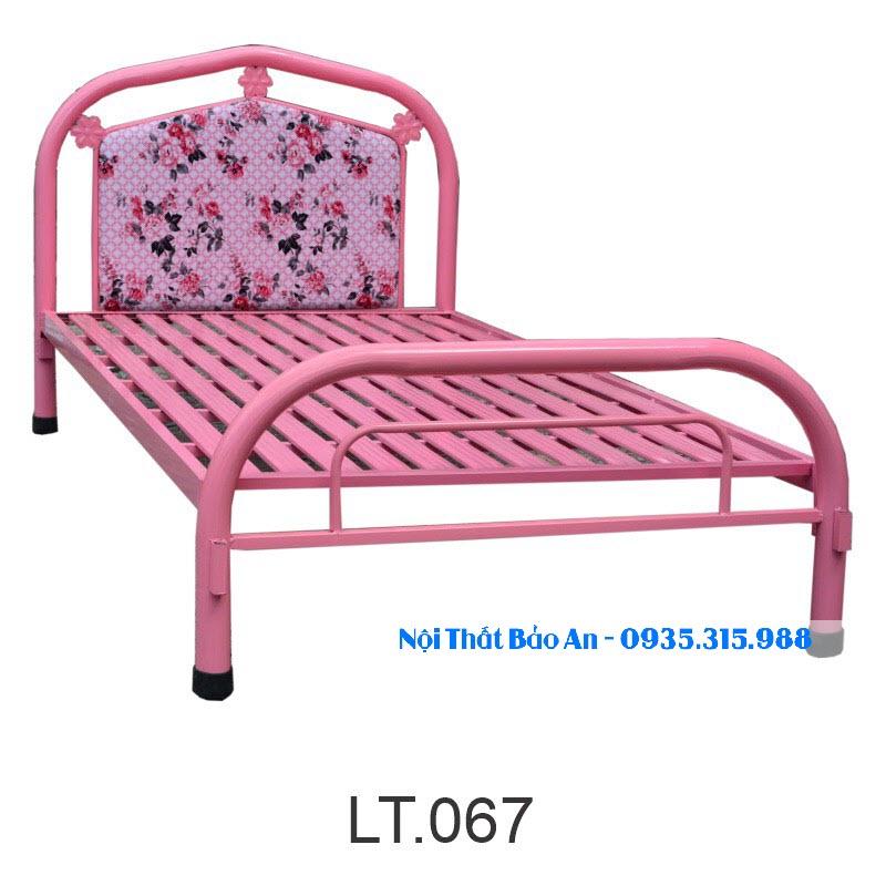 Giường sắt giá rẻ nhiều kích thước (0,8cm x 2m , 1mx2m , 1m2x2m ) Bảo An mẫu 10