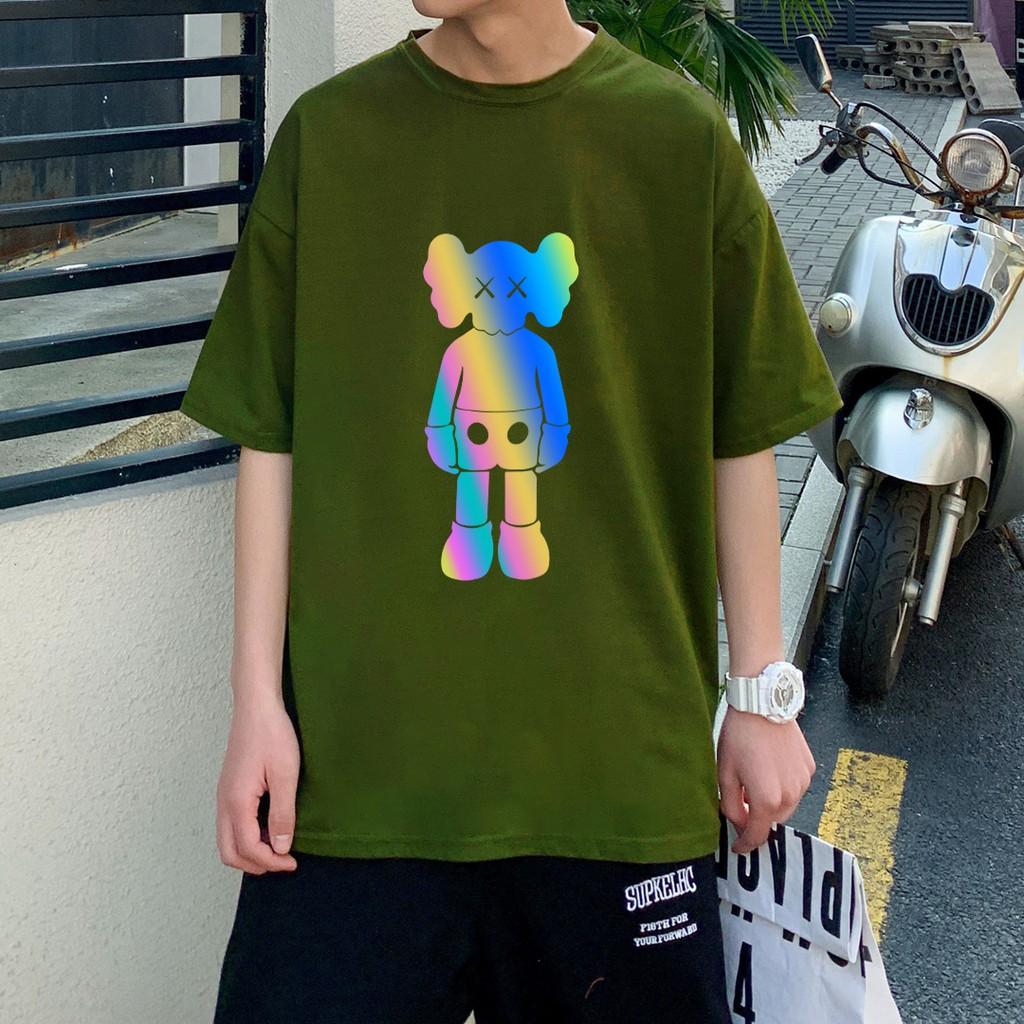 Áo thun unisex dạ quang - Áo thun phản quang Hình KAWS in cao cấp