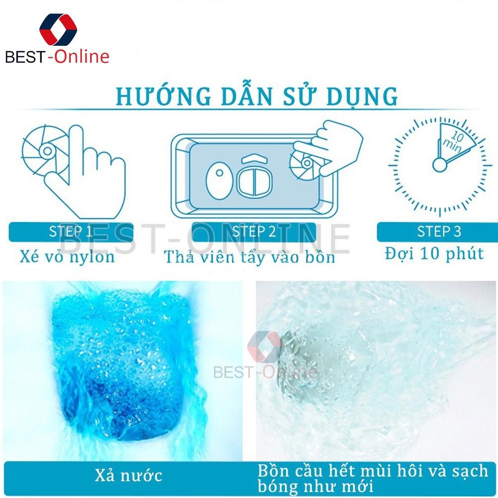 Gói 10 Viên Tẩy Bồn Cầu Siêu Sạch Diệt Khuẩn