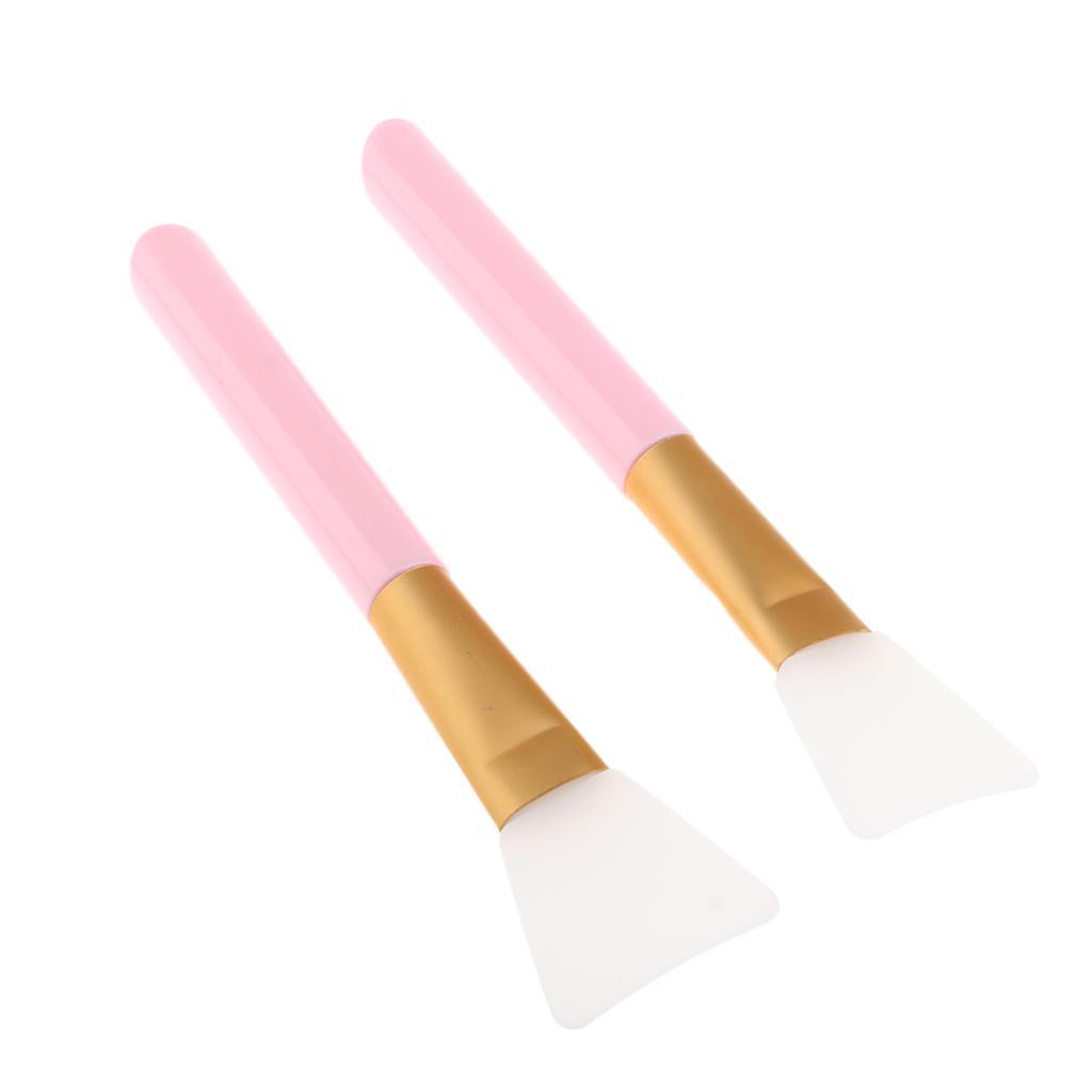 2x Silicone Face Mask Brushes Hairless Tools Pink