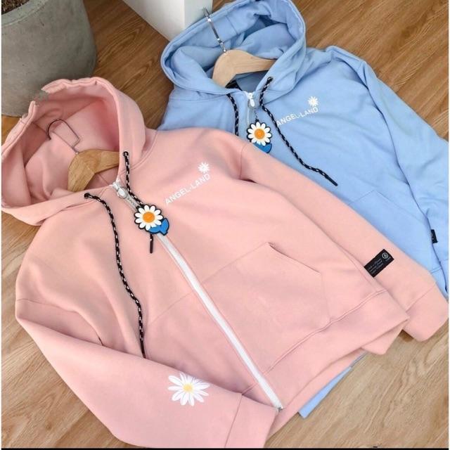 Áo Khoác Hoodie Nỉ In Hình Chữ A Sau Lưng