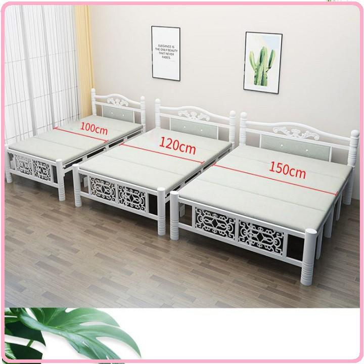 RE0674 Giường sắt gấp gọn 100x195cm - Giường xếp sắt 1.2m