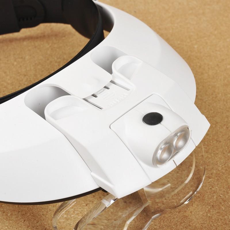 Kính lúp đeo đầu có đèn led chiếu sáng V4