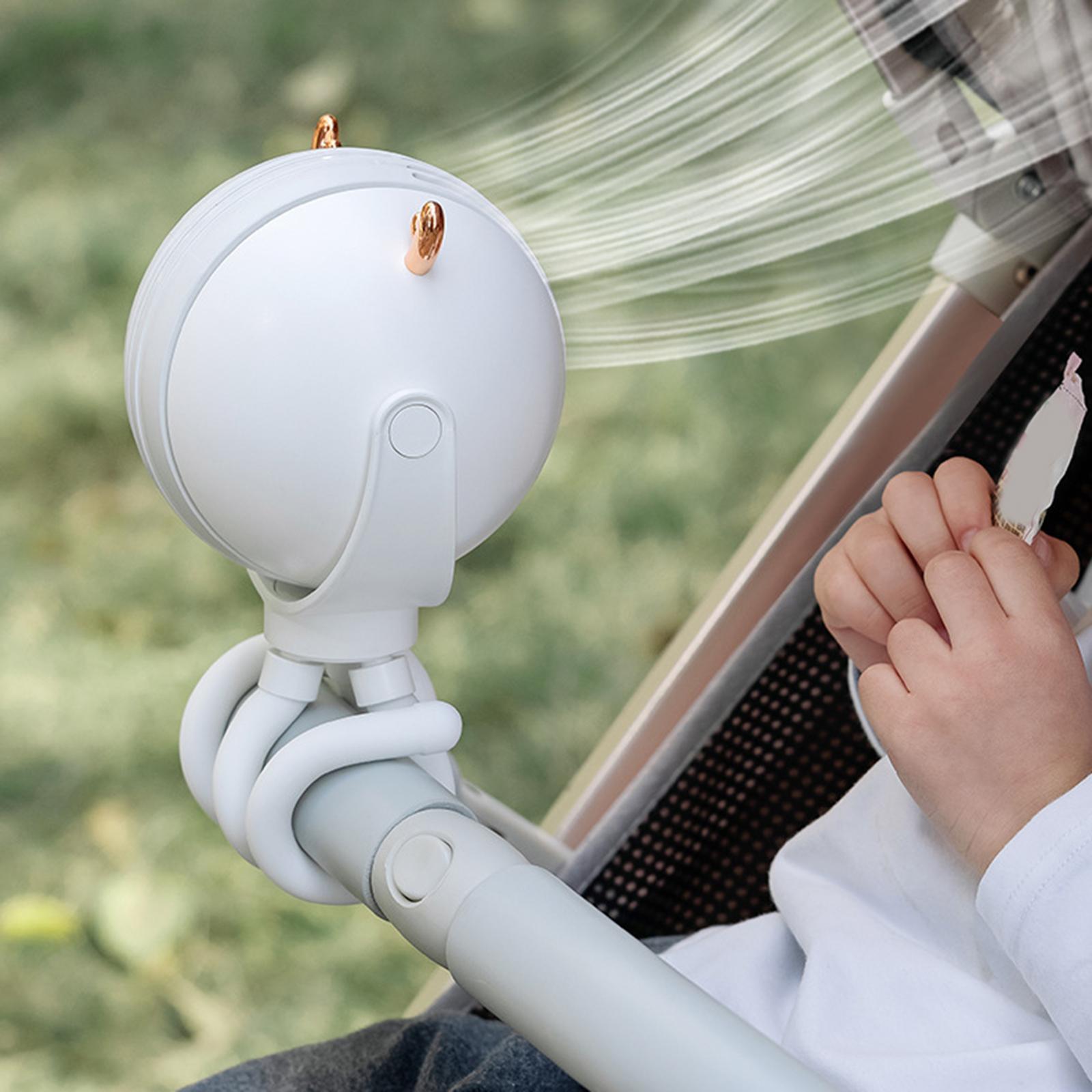 Cute Portable Stroller Fan Handheld Fan for Car Seat Speed