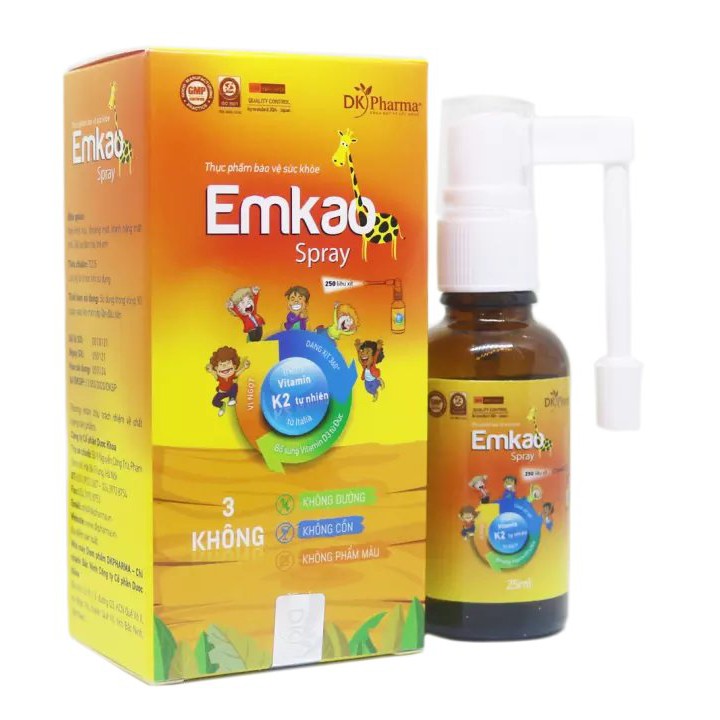 Vitamin D3+K2 DK Pharma Emkao Spray dạng xịt 25ml (TPBVSK)