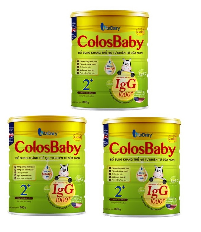 Combo 3 lon Sữa non COLOSBABY GOLD 2+ (800G)